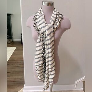 Madewell striped fringe scarf